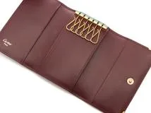 Cartier  カルティエ　マストライン 6連キーケース ボルドー レザー 【472】YN