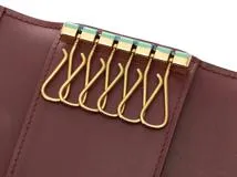 Cartier  カルティエ　マストライン 6連キーケース ボルドー レザー 【472】YN