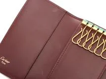 Cartier  カルティエ　マストライン 6連キーケース ボルドー レザー 【472】YN