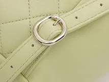 CHANEL シャネル マトラッセデュマスモールバックパック ライムグリーン/ゴールド金具 カーフ AS2908【472】YY