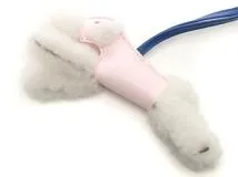 HERMES エルメス バディ チャーム ローズダーリン×ブルーフランス