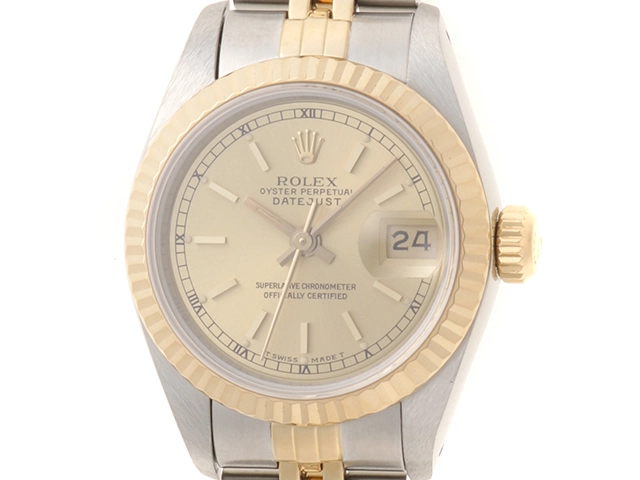 E番 ROLEX ロレックス デイトジャスト26 69173 イエローゴールド