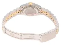E番　ROLEX　ロレックス　デイトジャスト26　69173　イエローゴールド/ステンレススチール　ゴールド文字盤　自動巻き　レディース　腕時計　C