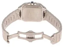 Cartier カルティエ 腕時計 2022年正規品 サントス ドゥ カルティエ ウォッチ LM W2SA0009 K18イエローゴールド/スティール シルバー文字盤 自動巻き【472】SJ