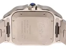 Cartier カルティエ 腕時計 2022年正規品 サントス ドゥ カルティエ ウォッチ LM W2SA0009 K18イエローゴールド/スティール シルバー文字盤 自動巻き【472】SJ