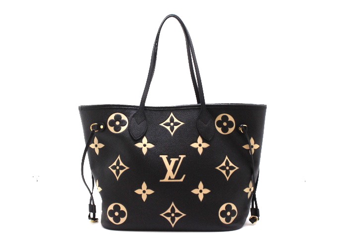 Louis Vuitton ブラックトートバッグ LOUIS VUITTON ルイ・ヴィトン ネヴァーフルMM トートバッグ M58907