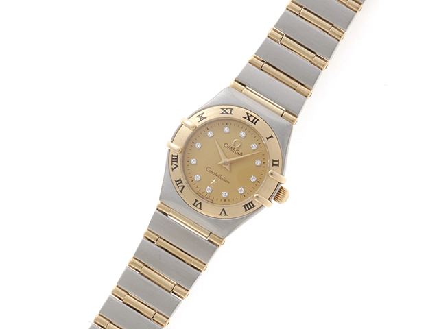 OMEGA オメガ 腕時計 コンステレーション ミニ 1262.15 SS/YG シャンパン/12PD文字盤【472】TS