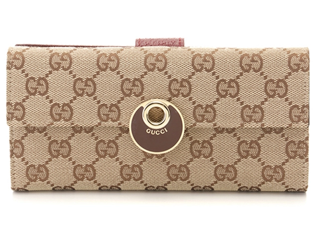 GUCCI グッチ 小物・財布 GG Wホックナガサイフ 120931 ベージュ