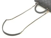 シャネル CHANEL 　ハンドバック　ココハンドル XS フラップ マトラッセ  グレインドカーフスキン グレー A92990【472】AH