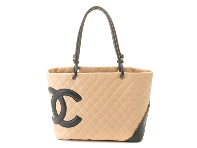yoko！正規品！美品シャネル　カンボンラインラージトートバッグ！ シャネル(CHANEL)シャネル カンボンラインラージトート トートバッグ