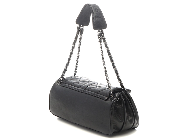 CHANEL シャネル　マトラッセ 2.55 チェーンショルダー A29901　ブラック/SV キャビア　433