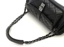 CHANEL シャネル　マトラッセ 2.55 チェーンショルダー A29901　ブラック/SV キャビア　433