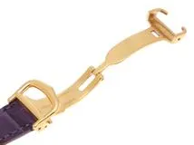 Cartier　カルティエ　マストタンク　２０２３ネンクリスマスゲンテイ　レディース腕時計　クオーツ　パープル文字盤　SV925/GP/革　W1017554【431】2147100585971