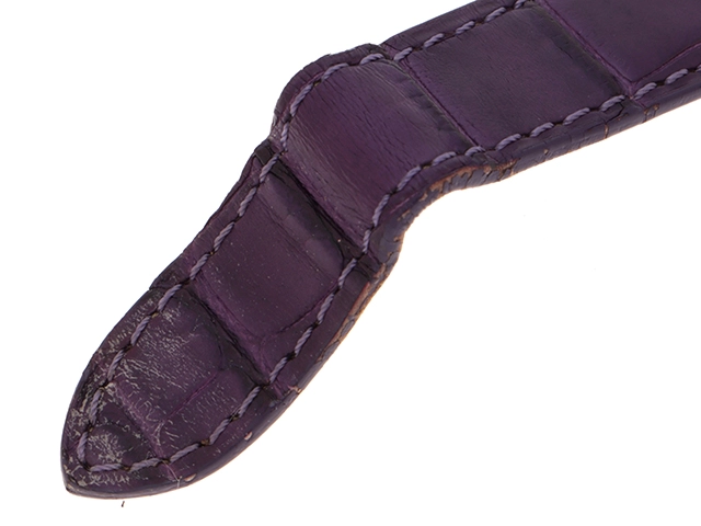 Cartier　カルティエ　マストタンク　２０２３ネンクリスマスゲンテイ　レディース腕時計　クオーツ　パープル文字盤　SV925/GP/革　W1017554【431】2147100585971