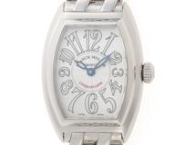 FRANCK　MULLER　フランク・ミュラー　コンキスタドール　8005LQZ　シルバー　SS　クォーツ【431】2147100586299