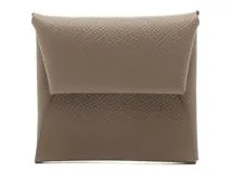 HERMES エルメス バスティア コインケース エトゥープ エプソン W刻印