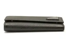 PRADA プラダ キーケース 6連 トライアングル キーケース ブラック