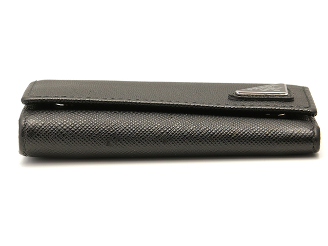 PRADA プラダ キーケース 6連 トライアングル キーケース ブラック