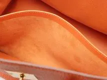 HERMES　エルメス　バーキン35　オレンジ　GP　トゴ　□F刻印　2147100587227　【437】