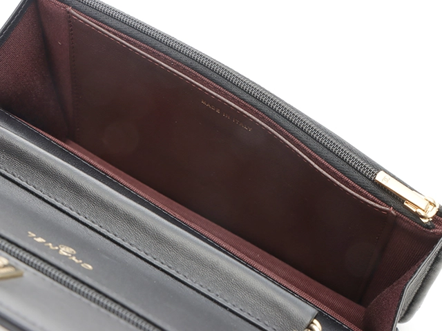 CHANEL 　シャネル　ショルダーバッグ　マトラッセ　ターンロック　チェーンウォレット　ブラック・GP金具　ラムスキン　AP4241　箱付き【472】HA