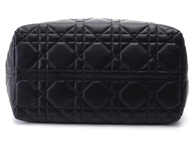 Dior　ディオール　マクロカナージュ　トゥジュールバッグラージ　ブラック／ＧＰ　カーフ　トートバッグ【431】2147100587982