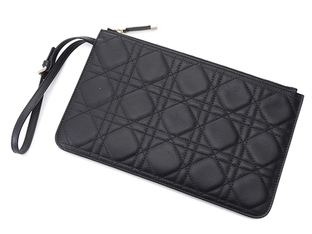 Dior　ディオール　マクロカナージュ　トゥジュールバッグラージ　ブラック／ＧＰ　カーフ　トートバッグ【431】2147100587982