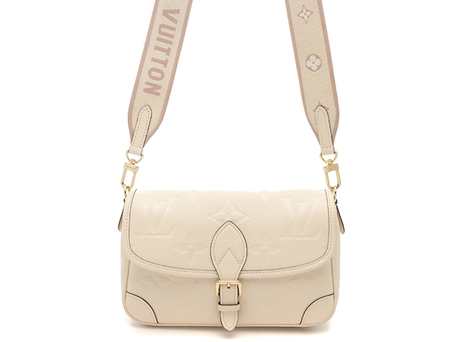 LOUIS VUITTON ルイヴィトン 2WAY バッグ ディアヌ モノグラム・アンプラント クレーム M46388 RFIDタグ 【471】 RE