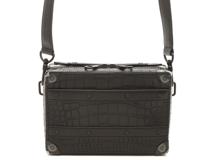 LOUIS VUITTON 　ルイヴィトン  　ショルダーバッグ　2021AWコレ　ソフトトランク　アリゲーター　ノワール　N80242　RFIDタグ【472】HA