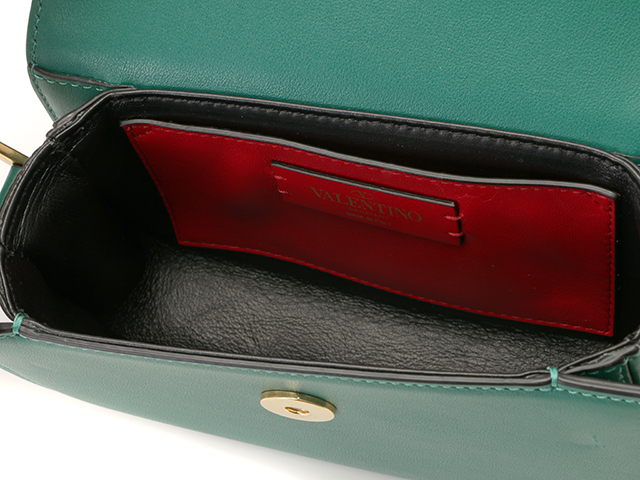 Valentino garavani グリーンテーラーツーピースビンテージ VALENTINO ヴァレンティノ スーパーVEE グリーン カーフ
