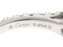 Cartier カルティエ 貴金属･宝石 デスティネ ソリテール リング PT950(プラチナ） ダイヤモンド 0.40カラット 3.9g #50（日本サイズ10号）【473】