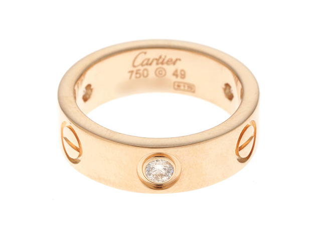 カルティエ Cartier エタンセル #49 リング ハーフ ダイヤ K18 PG 750 指輪 VLP 90197201