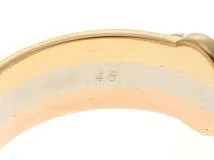 Cartier カルティエ　2Cリング　指輪　K18YG　イエローゴールド　K18PG　ピンクゴールド　K18WG　ホワイトゴールド　4.0g　48号（日本サイズ8号）　【432】