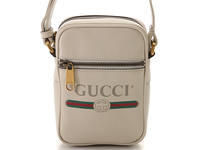 GUCCI グッチ バッグ ヴィンテージロゴ ショルダーバッグ ホワイト