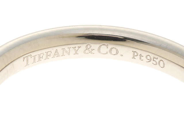 Tiffany & Co ティファニー カーブバンドリング/PT/プラチナ