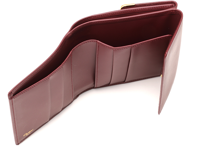 Cartier カルティエ マストラインマストドゥカルティエWホック財布 