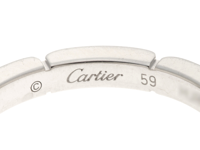 Cartier　カルティエ　マイヨンパンテールリング　ホワイトゴールド　4.8g　19号　B4083500　2147200400679　【432】