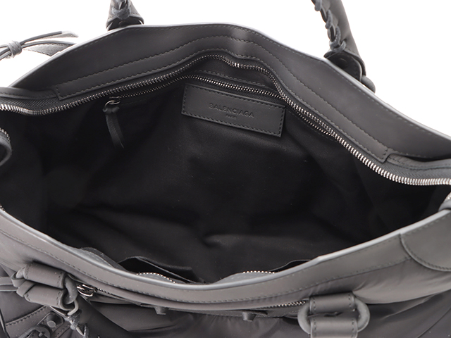 BALENCIAGA バレンシアガ シティ 115748 ハンドバッグ ブラック バレンシアガザ シティ 2WAYバッグ 黒 レディース カーフ