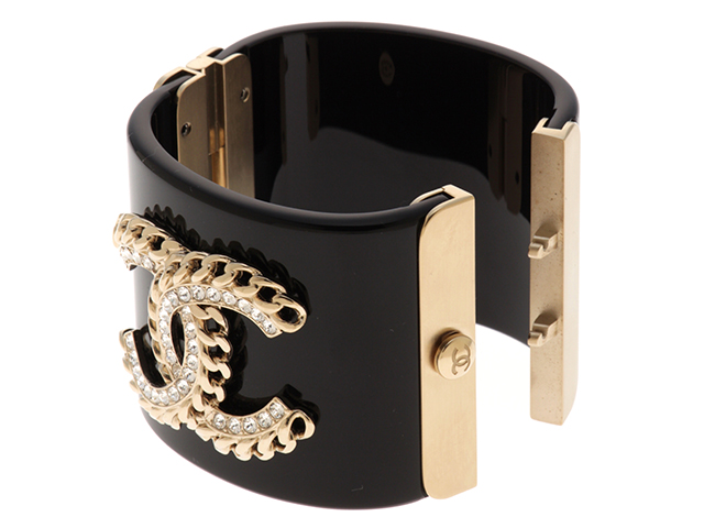売れ筋ランキングも CHANEL シャネル ココバングル ココシャネル ブラック GP バングル