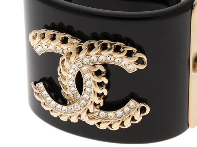 CHANEL シャネル ココバングル ココシャネル ブラック GP