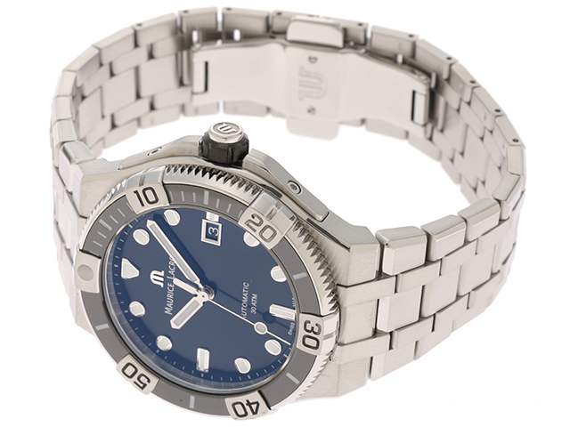 モーリス ラクロア MAURICE LACROIX 腕時計 メンズ AI6058-SS002-330-2 アイコン ベンチュラー AIKON VENTURER 自動巻き（ML115/手巻き付） ブラックxシルバー アナログ表示