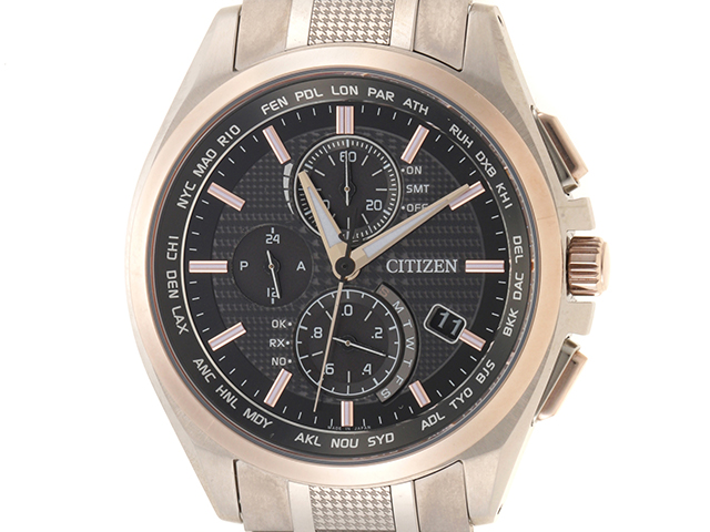 CITIZEN シチズン ｱｯﾃｻ ｴｺﾄﾞﾗｲﾌﾞ 世界1300本限定 AT8047-58E TI エコ