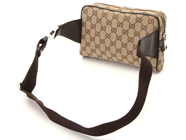 GUCCI グッチ ウエストバッグ 449174 ブラウン GGキャンバス  