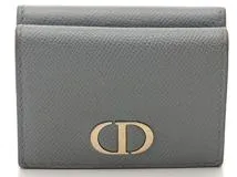 Dior ディオール 30モンテーニュコンパクトウォレット ブルーグレー GP