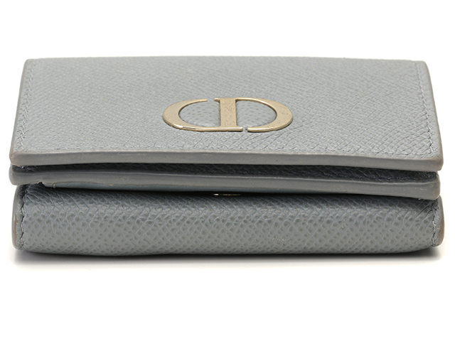 Dior ディオール 30モンテーニュコンパクトウォレット ブルーグレー GP カーフ 三つ折り財布【430】2147200418810  の購入なら「質」の大黒屋（公式）
