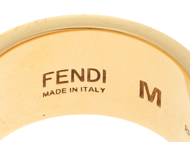 FENDI フェンディ フォーエバーリング ピンク GP #M 約15号 【430