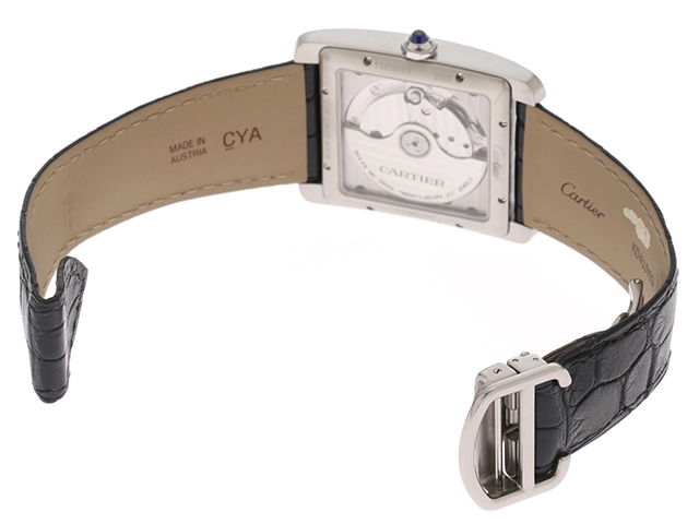 Cartier カルティエ 時計 タンクMC WSTA0010 SS/アリゲーターレザー 自動巻き 2147200420509 【437】  の購入なら「質」の大黒屋（公式）