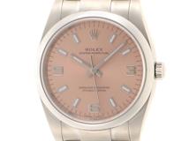 ランダム番　ROLEX　ロレックス　オイスターパーペチュアル　114200　自動巻き　SS　メンズ　ピンク【430】2147200421209