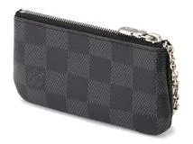 LOUIS VUITTON ルイヴィトン ポシェット･クレ キーリング コインケース ダミエ・グラフィット Ｎ60155【434】