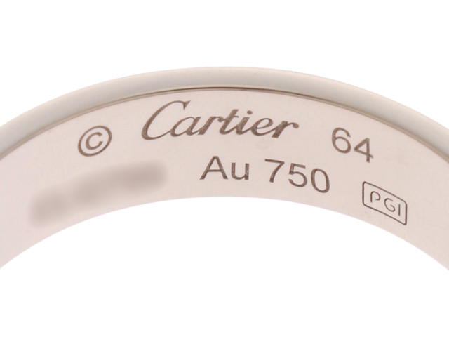 Cartier カルティエ ラブリング K18WG 約7.2g #64（24号） B4084700