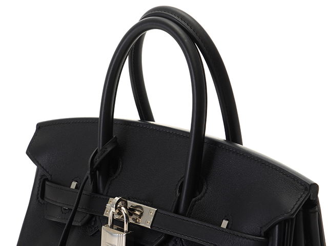 HERMES エルメス バーキン25 ハンドバッグ ヴォースイフト 黒 HERMES エルメス バーキン25 ハンドバッグ ヴォースイフト 黒